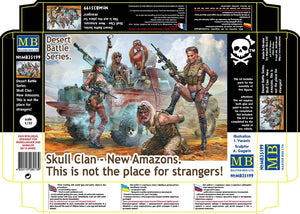 Master Box 35199 Série Bataille du Désert. Clan du Crâne - Nouvelles Amazones. Attention aux étrangers ! 1/35 – image 2