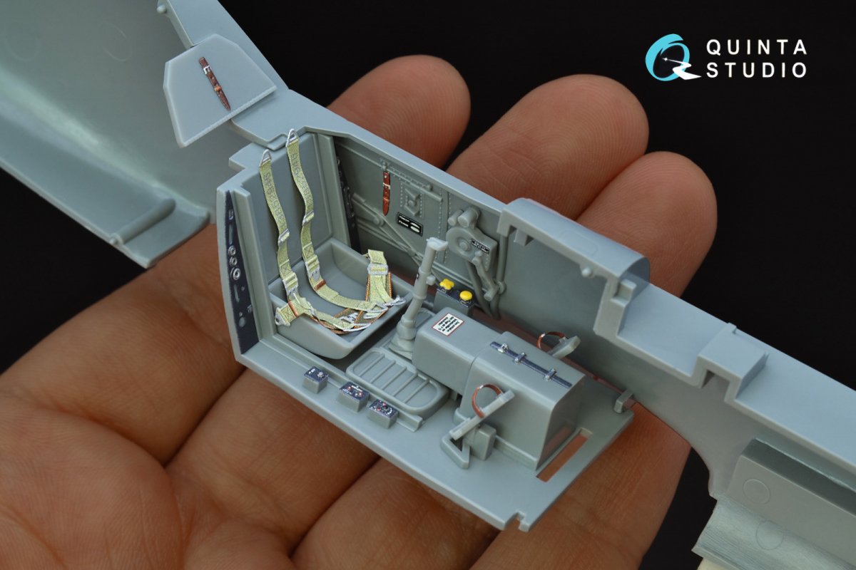 Quinta Studio QD32083 Bf 109G-2/G-4 3D-Printed &amp;amp; coloured Interior on decal paper (Hasegawa) 1/32 – immagine 10