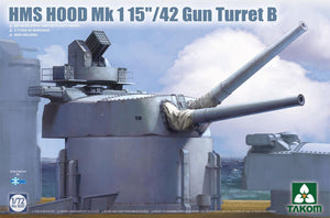 Takom 5020 HMS Hood 15&amp;quot;/42 Mk1 Tourelle de canon B 1 1/72