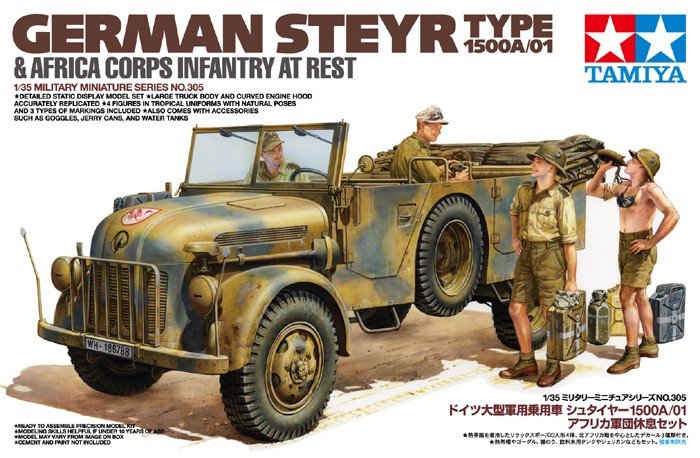 Tamiya 35305 Steyer 1500A/01&Africa Inf. 1/35