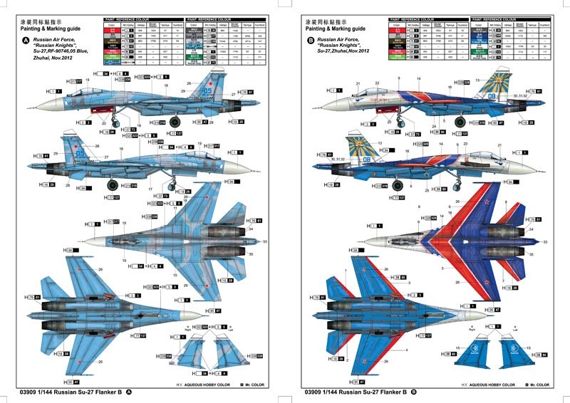 Trumpeter 03909 Russian Su-27 Flanker B 1/144 – zdjęcie 4