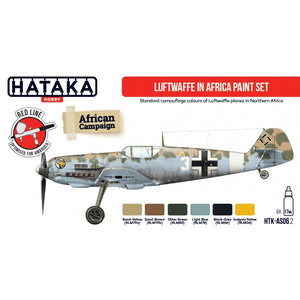 Hataka HTK-AS06.2 Ensemble de peinture Luftwaffe en Afrique 6x17ml