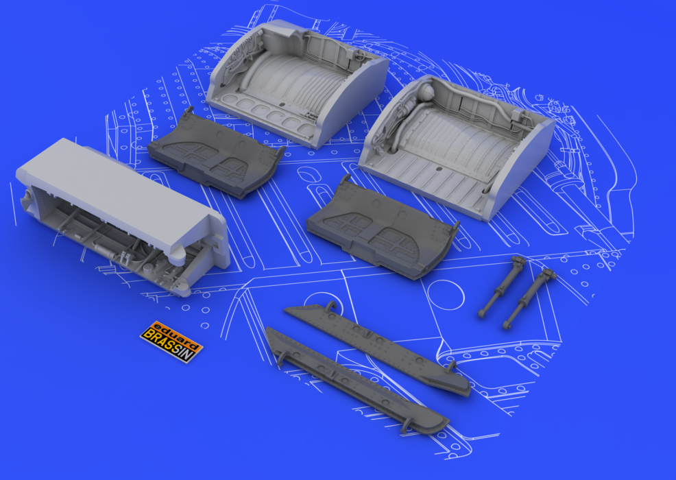 Eduard 648049 MiG-21 wheel wells 1/48 (EDUARD) – Bild 7