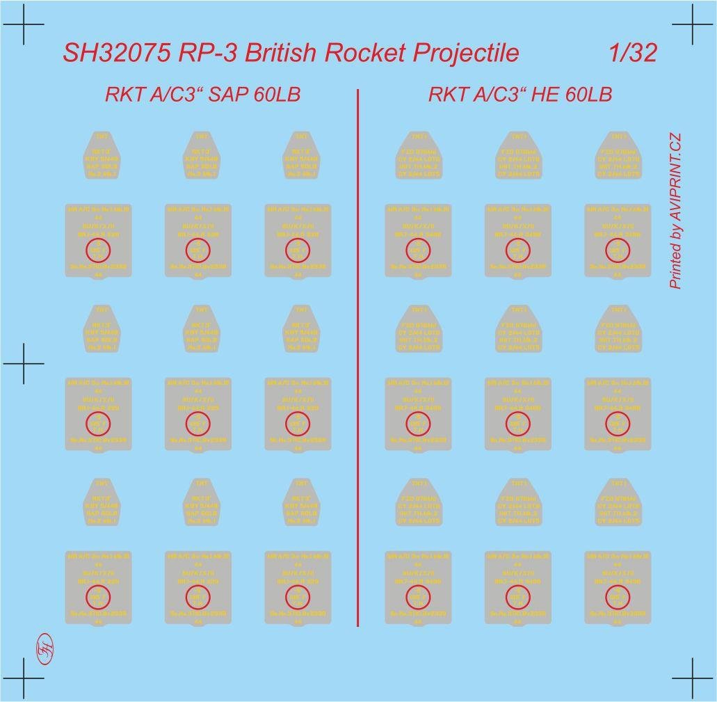 Special Hobby 32075 RP-3 60Lb SAP British WWII Rockets 1/32 – Bild 3