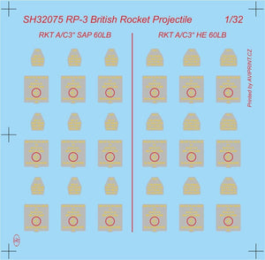 Special Hobby 32075 RP-3 60Lb SAP British WWII Rockets 1/32 – Bild 3