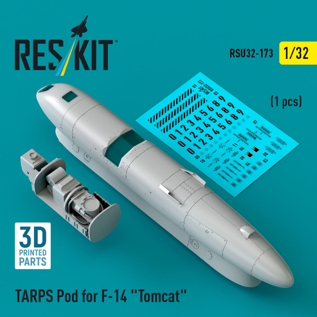 RESKIT RSU32-0173 TARPS nacelle pour F-14 « Tomcat » (1 pièce) (impression 3D) 1/32 – image 3