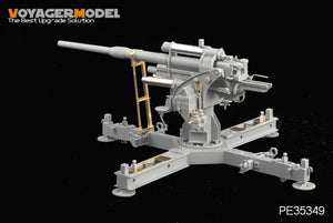 Voyager modèle PE35349 seconde guerre mondiale allemand 88mm FlaK 37 mit Behelfslafette pour DRAGON 6523 1/35  – image 3