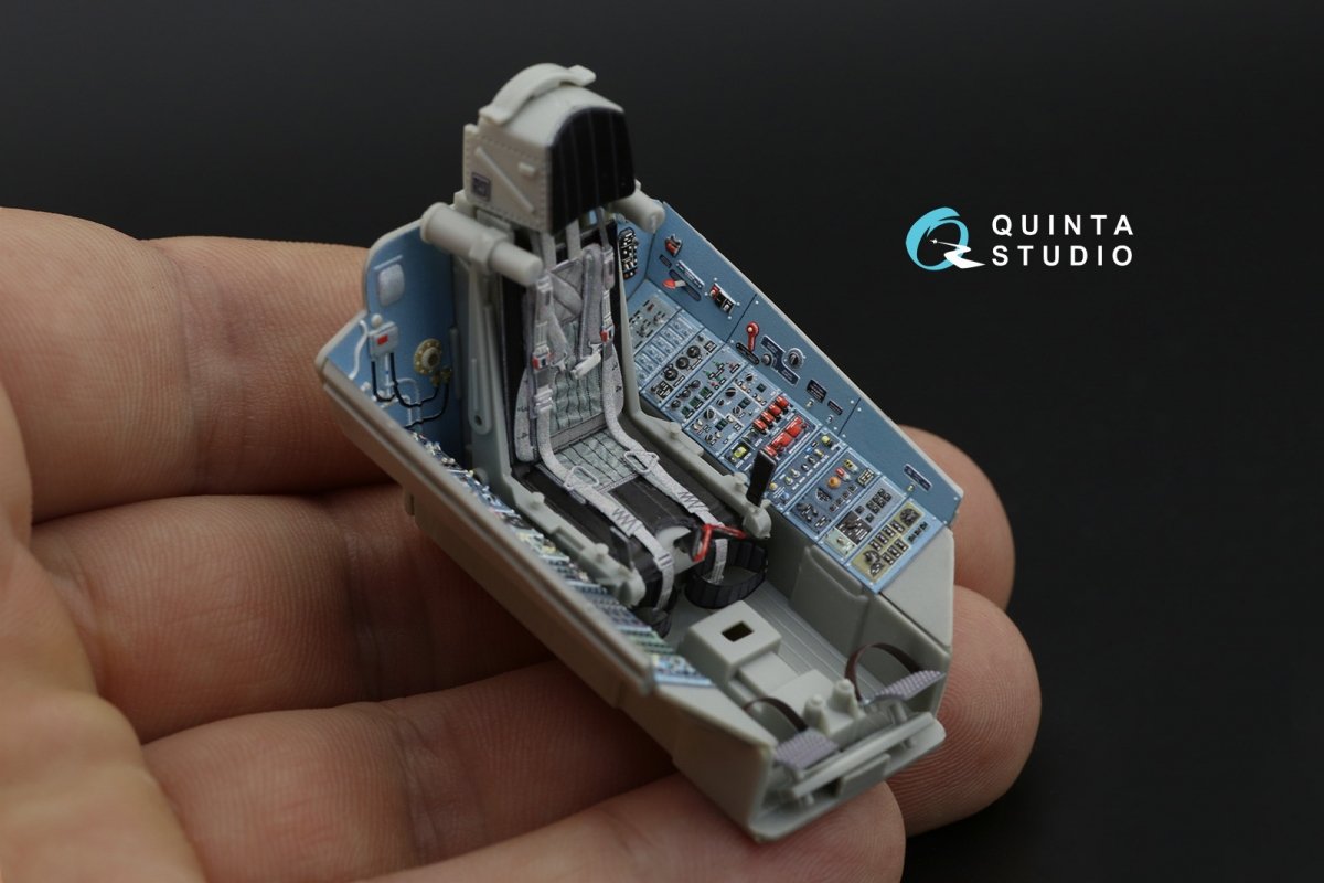 Quinta Studio QD32088 Su-27 3D-Printed &amp;amp; coloured Interior on decal paper (Trumpeter) (full version) 1/32 – Bild 3