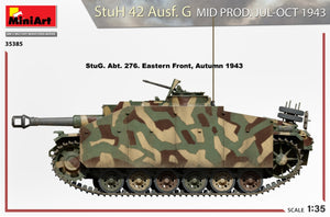 MiniArt 35385 StuH 42 Ausf. G MID PROD. JUL-OCT 1943 1/35 – zdjęcie 8