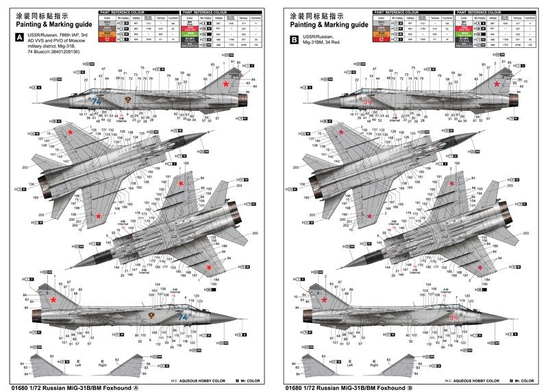 Trumpeter 01680 MiG-31B/BM Foxhound 1/72 – Bild 3