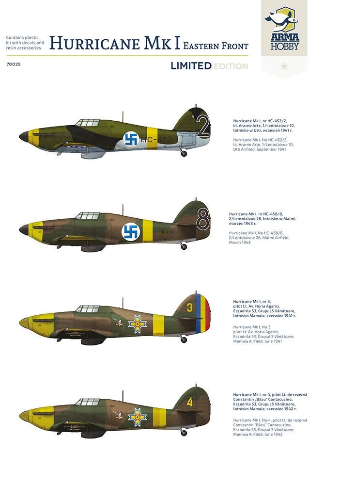 Arma Hobby 70025 Hurricane Mk I Eastern Front - Limited Edition 1/72 – immagine 2