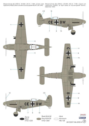 Special Hobby 72221 Messerschmitt Me 209V-4 1/72 – image 2