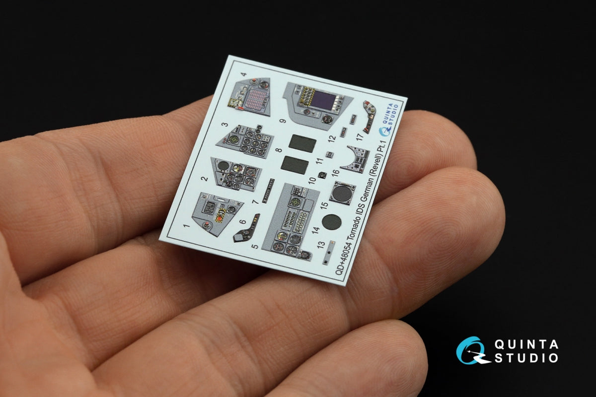 Quinta Studio QDS+48054 Tornado IDS German 3D-Printed &amp;amp; coloured Interior on decal paper (Revell) (small version) (with 3D-printed resin parts) 1/48 – Bild 7