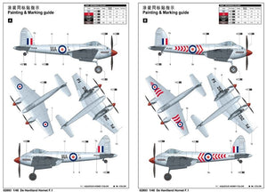 Trumpeter 02893 De Havilland Hornet F.1 1/48 – immagine 3