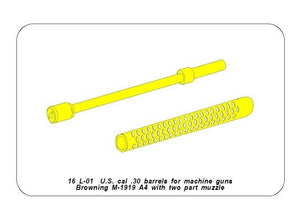Aber 16L-01 Browing M-1919 A4 dwuczęściowy / Browning M-1919 A4 - two part 1/16 – Bild 4