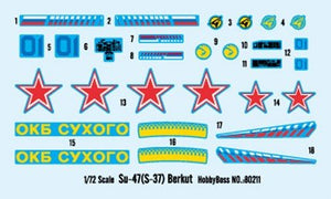 Hobby Boss 80211 Sukhoi SU-47 Berkut 1/72 – image 4