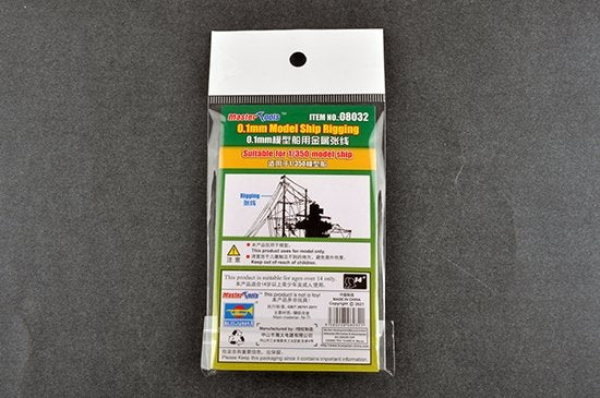 Gréement pour maquette de navire Trumpeter 08032 0,1 mm
