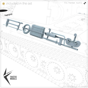 Faustus Models FM35020 Panther Tool Racks (Factory new) 1/35