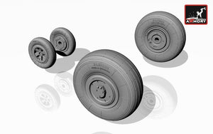 Armory Models AW72014 Mikoyan МiG-23,23P(early) wheels 1/72 – immagine 3