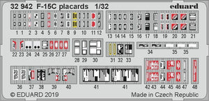 Plaques Eduard 32942 F-15C 1/32 TAMIYA