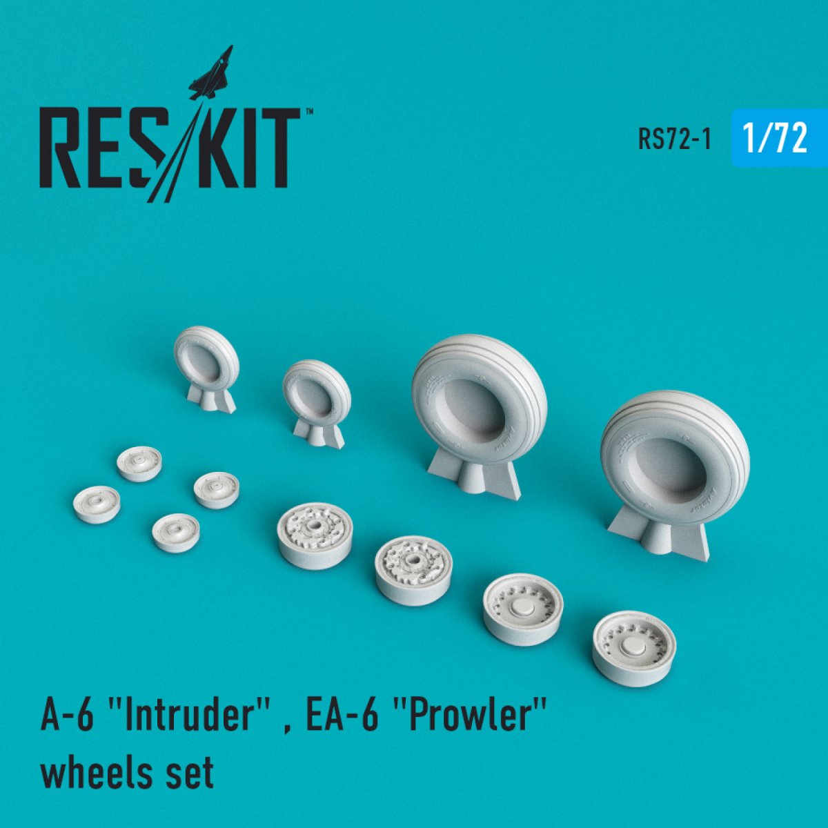 RESKIT RS72-0001 A-6 « INTRUDER » / EA-6 « PROWLER » JEU DE ROUES 1/72