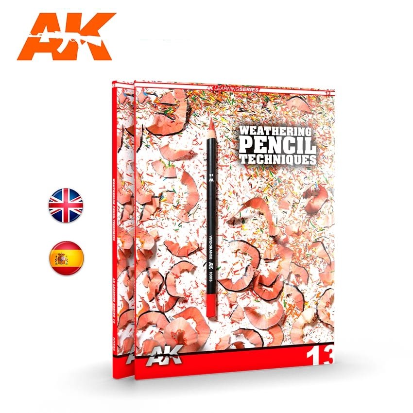 AK Interactive AK522 APPRENTISSAGE 13 : TECHNIQUES DE VIEILLISSEMENT AU CRAYON