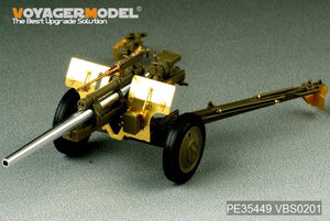 Voyager Model PE35449 WWII US 3inch M5 ATG/w M1 or 105mm Howitzer M2A1Carriage 2in1 For AFV CLUB 35S64 and 35160 1/35 – immagine 2