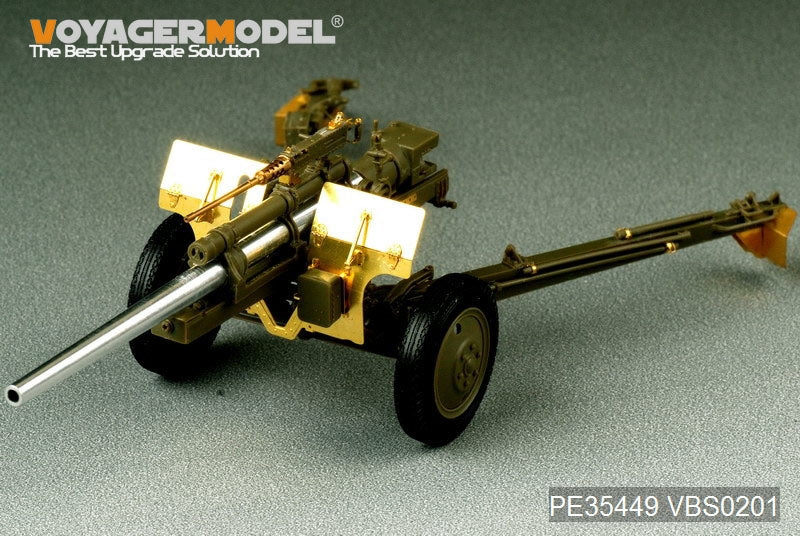 Voyager Model PE35449 WWII US 3inch M5 ATG/w M1 or 105mm Howitzer M2A1Carriage 2in1 For AFV CLUB 35S64 and 35160 1/35 – immagine 2