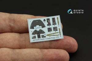 Intérieur imprimé en 3D et coloré sur papier décalcomanie (accessoire transparent) Quinta Studio QD72040 XA2D-1, échelle 1/72 – image 2