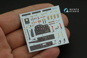 Quinta Studio QD32074 Me 262B1a/U-1 3D-Printed &amp;amp; coloured Interior on decal paper (Revell) 1/32 – immagine 9