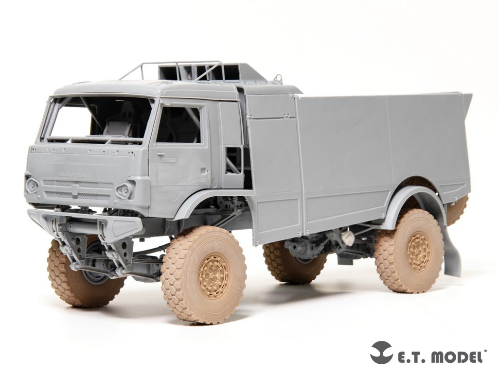 E.T. Model P35-131 KAMAZ-43509 Truck Sagged wheels &amp;amp; Spare Wheels for Zvezda kit 1/35 – immagine 4