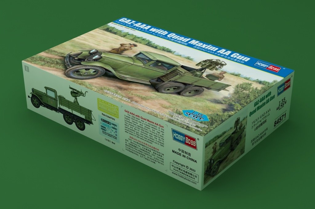 Hobby Boss 84571 GAZ-AAA with Quad Maxim AA Gun 1/35 – zdjęcie 2