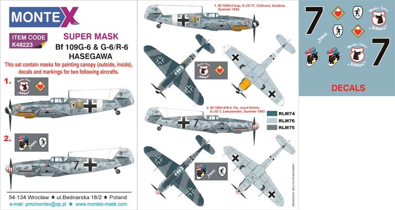 Montex K48223 Bf 109G-6 & G-6/R-6 1/48