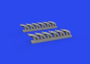 Eduard 648958 P-39 exhaust stacks fishtail PRINT EDUARD 1/48