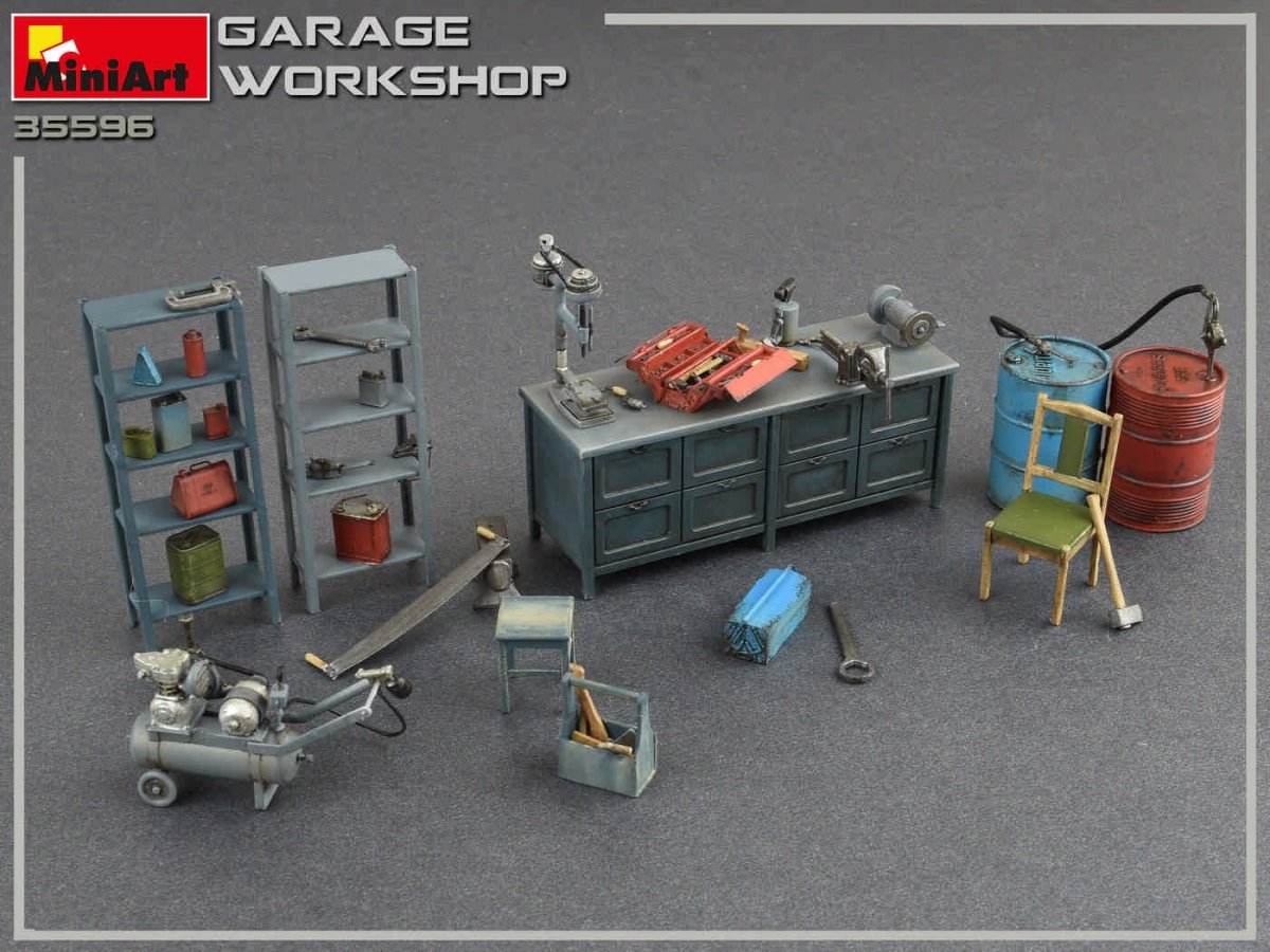 MiniArt 35596 Garage Workshop 1/35 – Bild 3