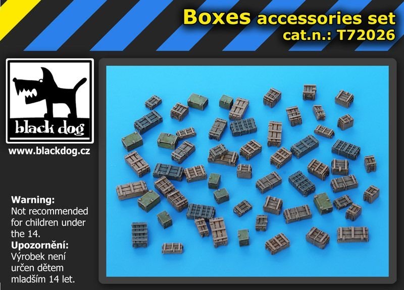 Black Dog T72026 Boxes accessories set 1/72 – zdjęcie 2