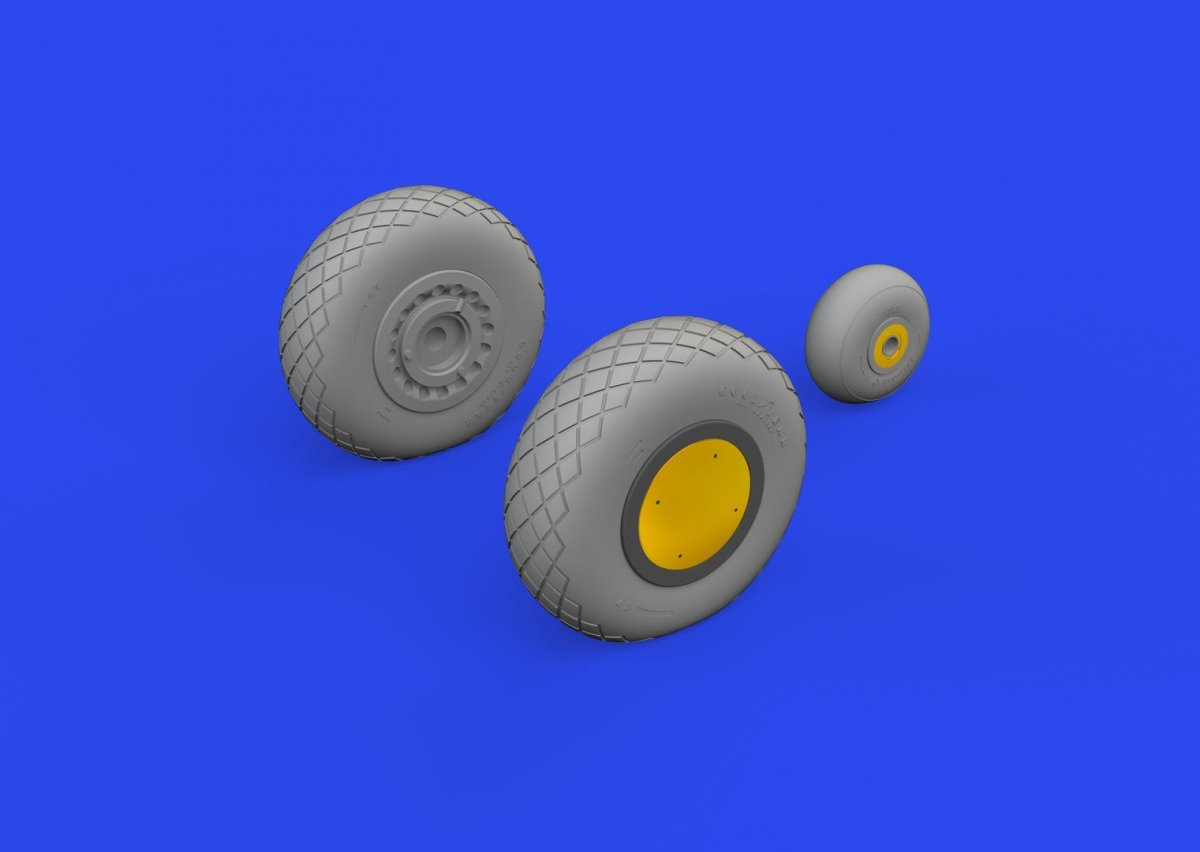 Eduard 632197 A-20G wheels HONG KONG MODELS 1/32 – imagen 2