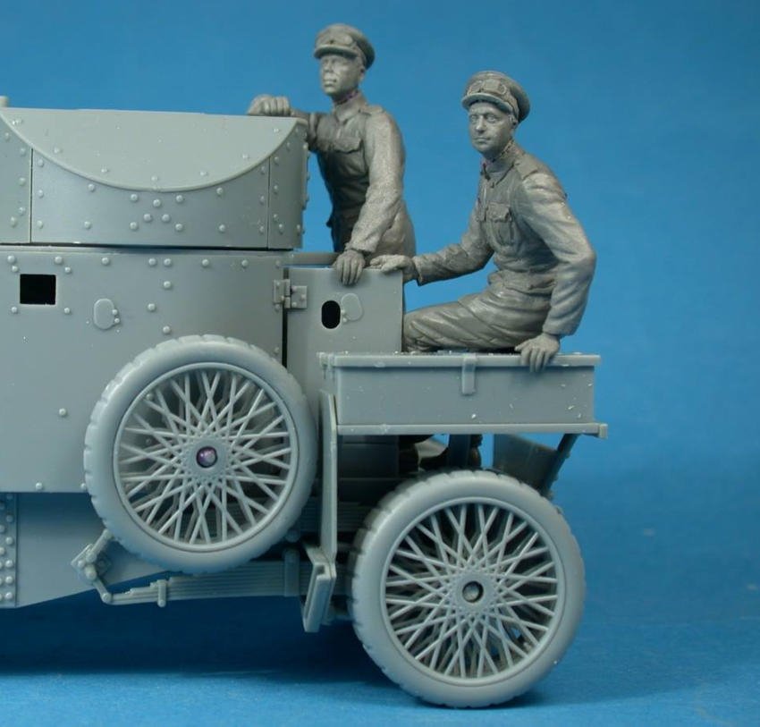 Copper State Models F35-005 British RNAS Armoured Car Division crewman observing 1/35 – immagine 3