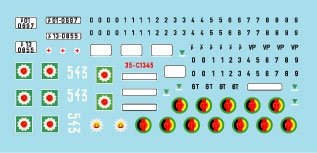 Star Decals 35-C1345 DDR - NVA 4. Numbers &amp;amp; insignia of the East German Nationale Volksarmee 1/35 – zdjęcie 2