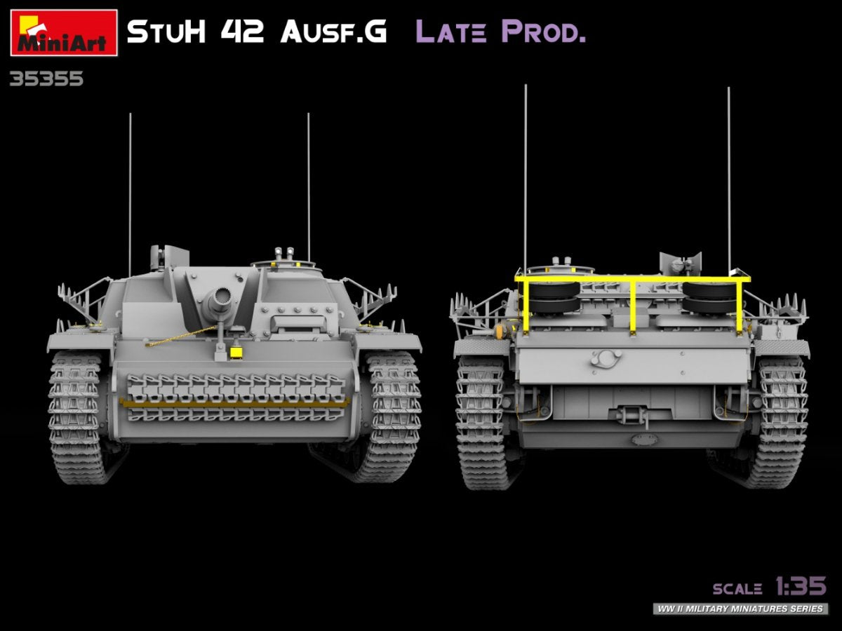 MiniArt 35355 StuH 42 Ausf. G LATE PROD 1/35 – zdjęcie 5