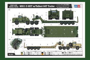 Hobby Boss 85524 M911 C-HET w/ Talbert 64T Trailer 1/35 – Bild 5