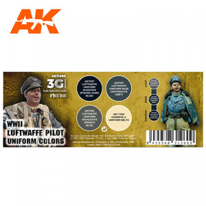 AK Interactive AK11690 WWII LUFTWAFFE PILOT UNIFORM COLORS 4x17 ml – image 2