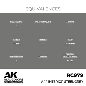 AK Interactive RC979 A-14 Interior Steel Grey 17 ml – Bild 3