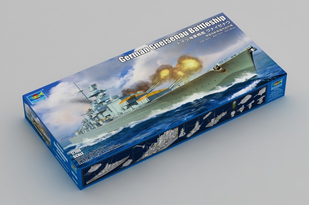 Trumpeter 06736 German Gneisenau Battleship 1/700 – immagine 2