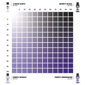 AK Interactive AK1554 DUAL EXO SET 10 – 10A PURPLE NEBULA &amp;amp; 10B PURPLE ANDROMEDA – immagine 2