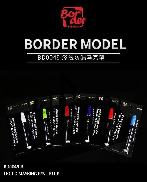Stylo de masquage liquide Border Model BD0049-B - Bleu 