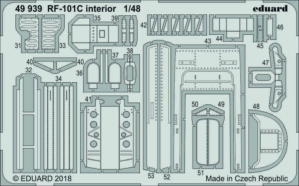 Eduard 49939 RF-101C interior 1/48 KITTY HAWK – Bild 2