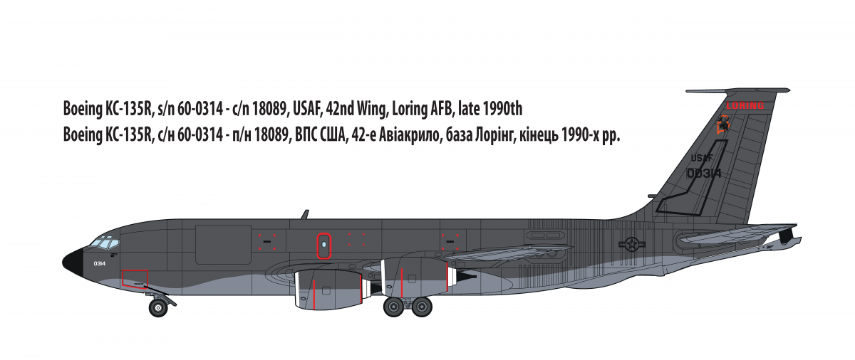 Roden 350 Boeing KC-135R Stratotanker 1/144 – Bild 2
