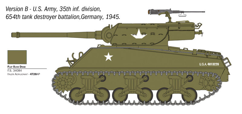 Italeri 96538 M36B1 90mm GMC 1/35 – immagine 5