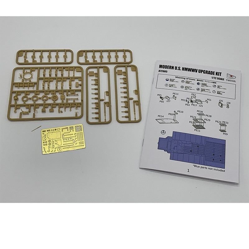 T-Model A72005 Modern U.S. HMMWV Upgrade Set 1/72 – immagine 4